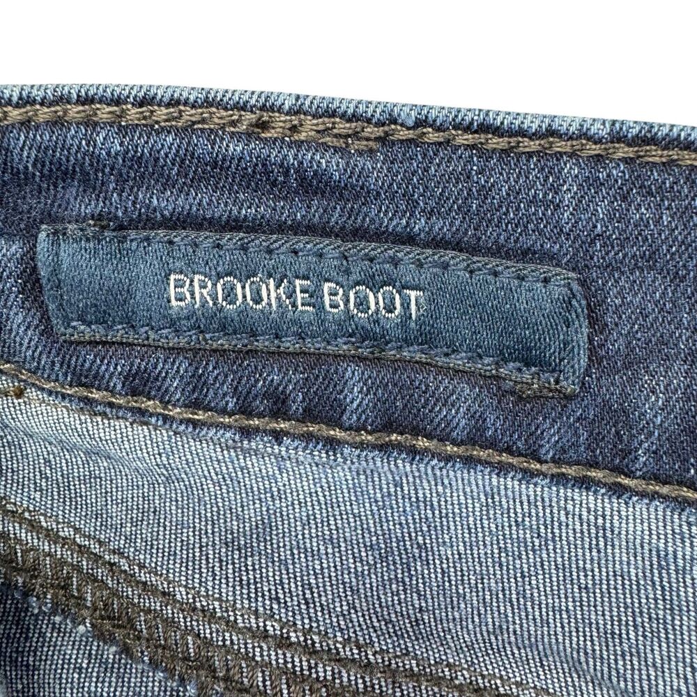 Lucky Brand Jeans Women's 12/31 Blue Brooke Boot Cut Denim Pants Stretch Whisker - Picture 4 of 16